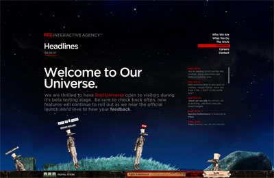 Red Interactive Universe