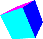 A cube rendered in OpenGL